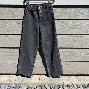 Jeans black size 00 wide legs